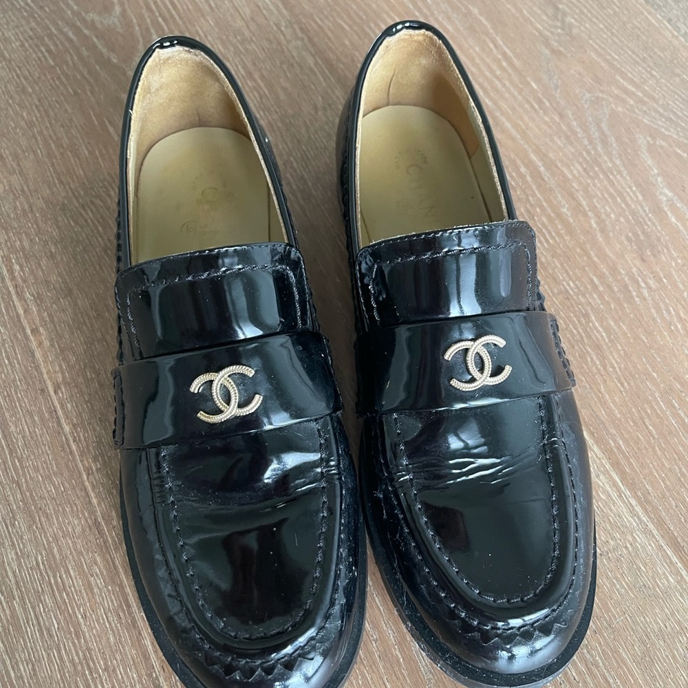 Chanel Black Loafers